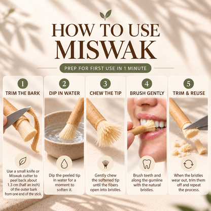 Primal Shaw Miswak Sticks-Pack of 4